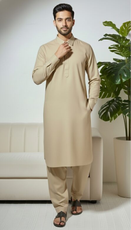 Classic Winter Pathani Suit - Image 3