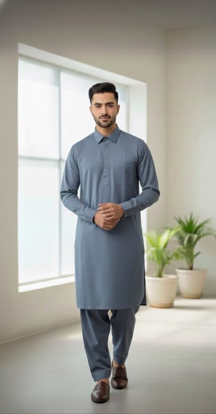 Classic Winter Pathani Suit - Image 2