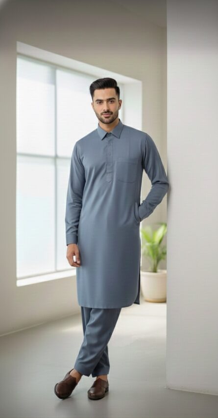 Classic Winter Pathani Suit - Image 3