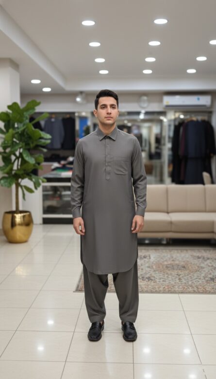Classic Winter Pathani Suit - Image 3