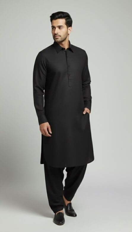 Classic Winter Pathani Suit - Image 3