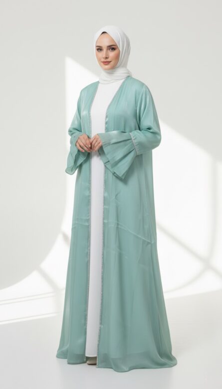 Summer Open-Front Abaya - Image 5