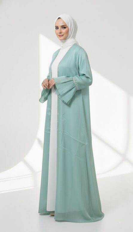 Summer Open-Front Abaya - Image 4