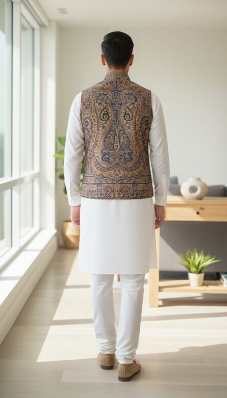 Kani Waist Coat – Premium Heritage Style - Image 3