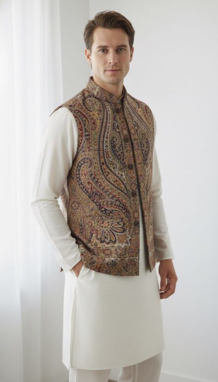 Kani Woven Waist Coat - Image 3