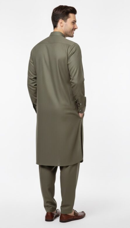 Classic Winter Pathani Suit - Image 4