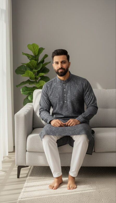 Classic Summer Kurta Pyjama - Image 2